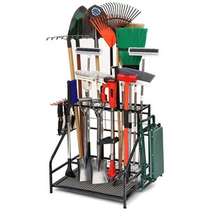 Organizador de Herramientas de Jardín de Metal, Grande y Largo, Práctico, Estante de Almacenamiento de Herramientas de Jardín Pequeño, <span class=keywords><strong>Armario</strong></span> Utilitario para Escobas y Trapeadores - Product Image 1