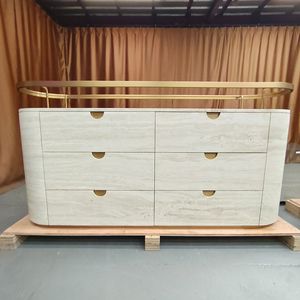 TMZ Italy Super <b>White</b> Travertine OEM/ODM Filled Polished Honed Surface Modern Design Style for Interior Villa Decoration - Product Image 3