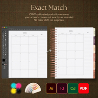 Agenda Exécutif Mensuel et Hebdomadaire Personnalisé 2026-2027 avec Couverture en Papier Spirale Bordeaux B5, Motifs Floraux, Onglets et Poche