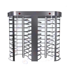 Đầy đủ chiều cao Tự động cửa đôi bằng thép không gỉ cửa quay cho kiểm soát truy cập trang web xây dựng - Product Image 1