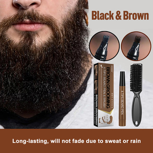 Relleno de lápiz para barba con logotipo personalizado, pluma y cepillo impermeables para Barba, cobertura duradera, acabado natural, forma reparadora de bigote - Product Image 2