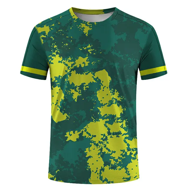 Hot Sale Latest Design T-shirt Youth Sublimated Black Red And Yellow Orange Football Soccer Jersey For Men