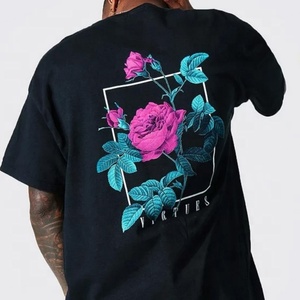 T-shirt ample en coton tricoté respirant de qualité supérieure pour homme, nouveau design avec logo personnalisé, imprimé graphique, idéal pour l'été - Product Image 3