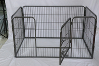 Panneau de clôture extérieur personnalisé en gros pour chiens, cage de reproduction pliable temporaire pour petits animaux et chiens, enclos de jeu DIY, tout style