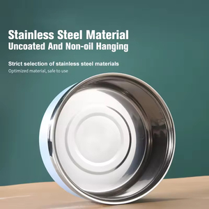 Doppelwandige Hunden äpfe aus Edelstahl, BPA-freie rutsch feste Haustier geschirr, Katzenfutter und Wasserschale mit Gummi boden - Product Image 3