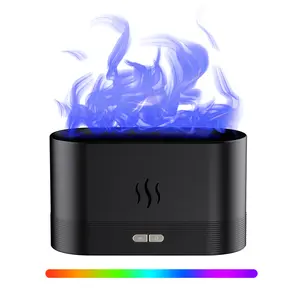 Miglior regalo diffusore di aromi a fiamma diffusore di aromaterapia USB 3D umidificatori d'aria con effetto fiamma di fuoco diffusore di olio essenziale per la casa