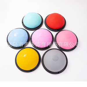 Thickened Anti Burst Pilates Balance Ball 46cm Semi Circle Wave Speed Yoga Equipment for Home Gym Fitness Workout Core Strength - Product Image 2
