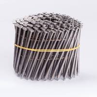 Clous de bardage à tête pleine ronde inclinée à 15 degrés, à tige annelée, galvanisés à chaud et trempés dans la peinture, 0,092 x 1-1/2 po, en bobine pour palettes