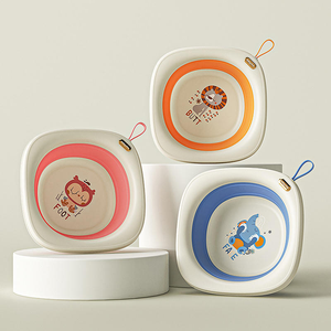 Voyage Camping multi-usages <span class=keywords><strong>pliable</strong></span> Portable pliant mignon dessin animé modèles grand carré en plastique <span class=keywords><strong>bébé</strong></span> visage <span class=keywords><strong>pied</strong></span> <span class=keywords><strong>baignoire</strong></span> - Product Image 6