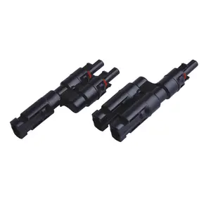 Solar Panel 2T Branch Parallel Connection Adaptors 2 To 1 PV Connector for Solar Cable Connect PV / Photovoltaic System