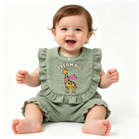 Bib Bayi Katun Lembut Warna-warni Ukuran Besar dengan Ruffle, Kerah Bulat, Kancing Tekan, Handuk Ludah untuk Bayi Baru Lahir, Hadiah untuk Acara Baby Shower