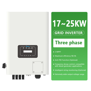 ระบบโซลาร์เซลล์แบบโมโน All in One 2 MPPT ขนาด 17kw 20kw 25kw 3 เฟส แบบเชื่อมต่อกับระบบไฟฟ้าสาธารณะ สำหรับบ้าน - Product Image 1