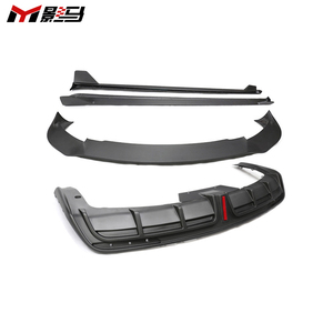 Diffuseur arrière en fibre de carbone <span class=keywords><strong>s</strong></span>èche pour Tesla Model <span class=keywords><strong>S</strong></span> 2021 + Diffuseur de lèvre de pare-chocs arrière - Product Image 3