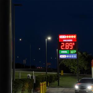 Boîte lumineuse personnalisée, panneau de prix de l'essence à LED, affichage numérique simple ou double face, prix du carburant, prix exceptionnel pour station-service en extérieur - Product Image 2
