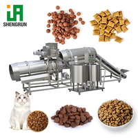 Ligne de production entièrement automatique d'aliments secs pour chiens et chats, machine à fabriquer des granulés d'aliments pour animaux, extrudeuse d'aliments pour animaux, ligne de traitement des aliments pour animaux