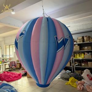 Nouveau design de montgolfière gonflable striée pour la publicité en magasin, les fêtes <span class=keywords><strong>d</strong></span>'anniversaire, la promotion de la marque, l'affichage <span class=keywords><strong>d</strong></span>'activités - Product Image 1
