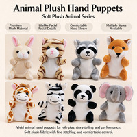 Marionnettes de doigt personnalisées de poche, jouets en peluche pour les doigts, cadeaux décoratifs personnalisés pour les campagnes promotionnelles en gros