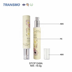 Cream <b>Sunscreen</b> Plastic Packaging Cosmetic Tube 30ml 50ml Squeeze Cream Tube <b>Sunscreen</b> Soft Tube Cosmetic - Product Image 3