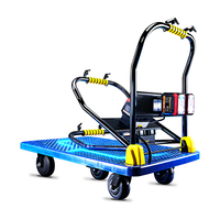 Chariot électrique, capacité de charge 350 kg, chariots robustes, 60*90 cm, chariots à main en plastique PP pour la manutention des matériaux