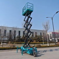 Plateforme de travail élévatrice mobile à ciseaux montée sur tricycle Berui Electric Three Wheel Lifting Machinery SJYC08, capacité 300 kg
