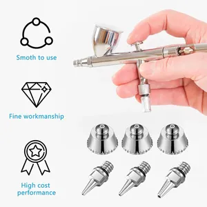Kit d'aiguilles et de capuchons pour aérographe 0,2 mm 0,3 mm 0,5 mm – Pièces de rechange pour pistolet pulvérisateur et accessoires d'aérographe - Product Image 4
