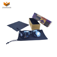 Étui en carton personnalisé pour lunettes de soleil et lunettes impression de fantaisie ensemble d'emballage cadeau de luxe vintage boîte en carton pour cadeau