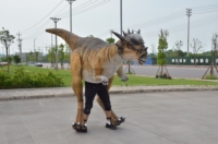 Costume de dinosaure animatronique personnalisé, costume de dinosaure électrique animatronique pour parc d'attractions, modèle animatronique