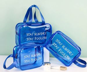 PVC <b>Makeup</b> <b>Bag</b> Custom Eco-friendly Waterproof <b>Transparent</b> Clear with Handle Convenient Shopping Cosmetic <b>Bag</b> - Product Image 3