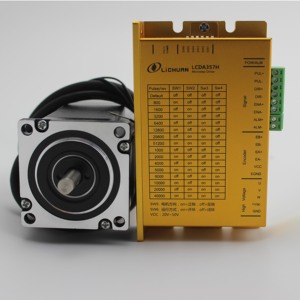 Bộ Điều Khiển Và Động Cơ Bước Khép Kín Lichuan 3Pha Nema23 1Nm Với Cáp Mã Hóa 3M LCDA357H + LC57H355 - Product Image 1