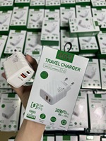 Vente chaude 40W USB C chargeur mural 2 ports adaptateur de charge rapide QC + PD 3.0 Smart EU US Plug 2A 5V/3A caméras électriques OTP