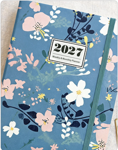 Agenda Settimanale Annuale 2027 A5 in Inglese con Quaderno a Spirale e Pianificatore Orario - Product Image 4