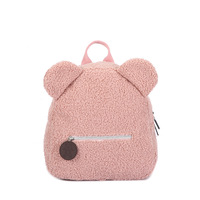 Fourrure dessin animé sac à dos ours en peluche enfant en bas âge monogramme préscolaire étudiant sac à dos pour enfants en plein air sac à dos