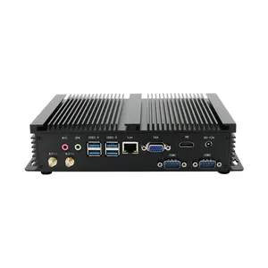 Eglobal niedrigen power 12V Fanless Embedded Industrielle PC basierend auf 1007U 1,5 GHz 2 Core 2 Themen Mini desktop computer