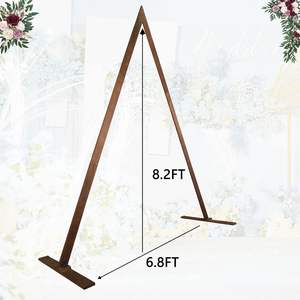 Usine 8.2FT arc de <span class=keywords><strong>mariage</strong></span> en <span class=keywords><strong>bois</strong></span> marron pour la cérémonie <span class=keywords><strong>Triangle</strong></span> arc en <span class=keywords><strong>bois</strong></span> tonnelle de <span class=keywords><strong>mariage</strong></span> toile de fond support pour les fêtes de <span class=keywords><strong>mariage</strong></span> de jardin - Product Image 4