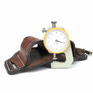 Genuine <b>Leather</b> Tactical Waist <b>Pouch</b> Multi Functional Outdoor <b>Tool</b> Holder Durable Wear Resistant Unisex Solid Color Detachable - Product Image 2