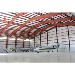Cách nhiệt prefab thép xây dựng Bộ dụng cụ cho máy bay tư nhân hangars/máy bay bảo trì nhà
