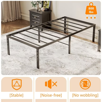 Beliebter Verkaufsschlager: Faltbares Bettgestell aus Eisen mit Starker Stütze, Ohne Speichen und Einfacher Montage, Modulares Schmiedeeisenbett