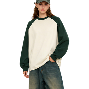 TKAN420, Camiseta extragrande de algodón personalizada de manga larga para mujer, camisetas holgadas transpirables, ropa elástica ajustada para Unisex - Product Image 2