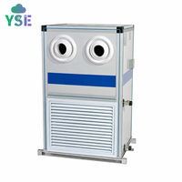 Unité de traitement d'air à jet longue portée de type vertical pour la ventilation des ateliers industriels, gymnases et stades