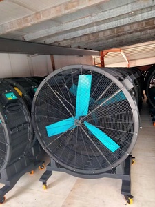 Ventilateur à tambour portable haute vitesse de 1,5 m, ventilateur sur pied silencieux, grand ventilateur industriel HVLS, ventilateur de refroidissement au sol oscillant pour salle de sport - Product Image 5