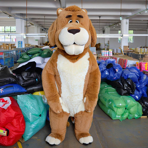 Shengye personalizado oso de peluche mascota adulto disfraz salvaje peludo Animal carnaval Cosplay dibujos animados Mascotte Halloween Fursuit mascota