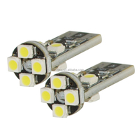 Pièces de véhicule, ampoule LED intérieure pour voiture blanche T10 8LED compatible Canbus sans erreur avec SMD 3528/1210 pour rénovation/mise à niveau