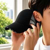 Nouvelle Casquette de Baseball Grande Taille à Visière Large et Étendue 10,5 cm Unisexe Anti-UV en Maille 6 Panneaux Réglable Brodé