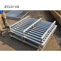 Heavy Duty Entrepôt Stockage Euro Standard Logistique Transport Acier Métal Chariot Élévateur Bidirectionnel Fer Palette