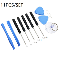 Kit d'outils de réparation pour l'ouverture de l'écran du téléphone portable, outil professionnel pour tournevis de téléphone portable, outils à ventouse pour iPhone Samsung Xiaomi