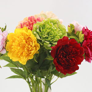 Bán Buôn Handmade Bất Cảm Ứng Lụa Hoa Mẫu Đơn Hoa Nhân Tạo Lâu Dài Cảm Ứng Tự Nhiên Cho Giáng Sinh Phục Sinh Valentine Của Ngày - Product Image 4