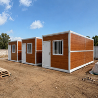 Maison pliable en panneaux sandwich de qualité export, économique, pour dortoir temporaire, bureau, chantier de construction, camp de travail