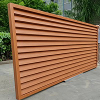 Panneaux de clôture horizontaux en aluminium à lames, faciles à assembler, système modulaire personnalisé pour jardin, balcon, extérieur, cour