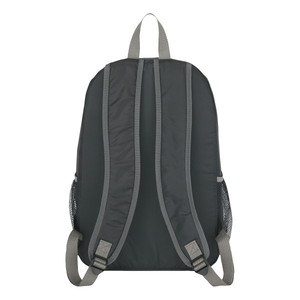 Sac à dos de voyage et scolaire en polyester imperméable et durable avec logo personnalisé, idéal pour le sport, les activités de plein air, les étudiants, les cadeaux, les événements, et la promotion par sérigraphie. - Product Image 5