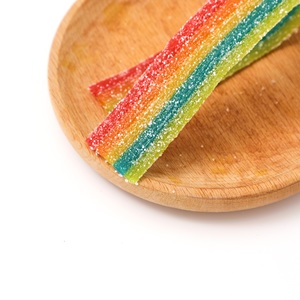 Vente en gros de bandes aigres Chupas Chupps, bonbons sucrés à mâcher arc-en-ciel aromatisés fruités, dans un sac, emballage à base de sucre - Product Image 6